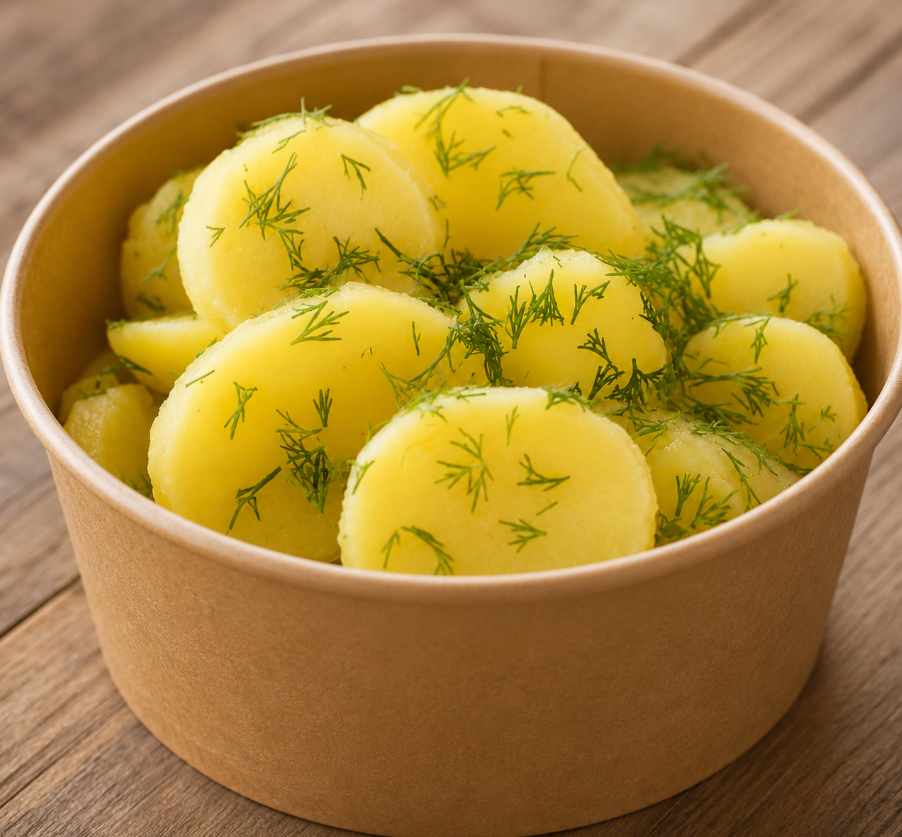 Отварной картофель с фенхелем