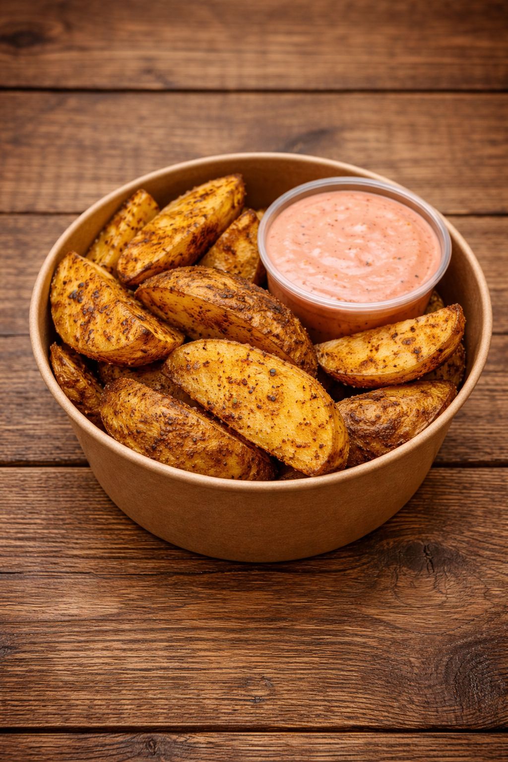 Baked potatoes with spices